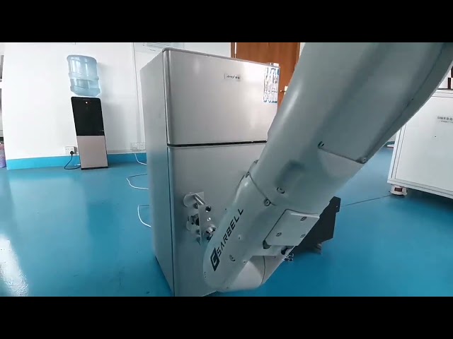 会社のビデオ について Robotic arm for microwave door durability test