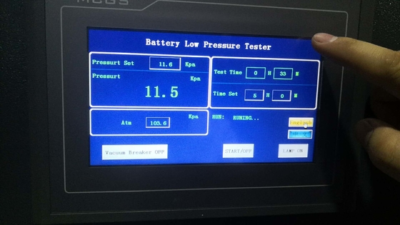 高度のテストを模倣するIEC62133節7.3.7のリチウム電池の低圧の部屋