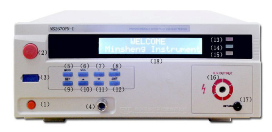 MS2670PNのプログラム制御の抵抗電圧テスター